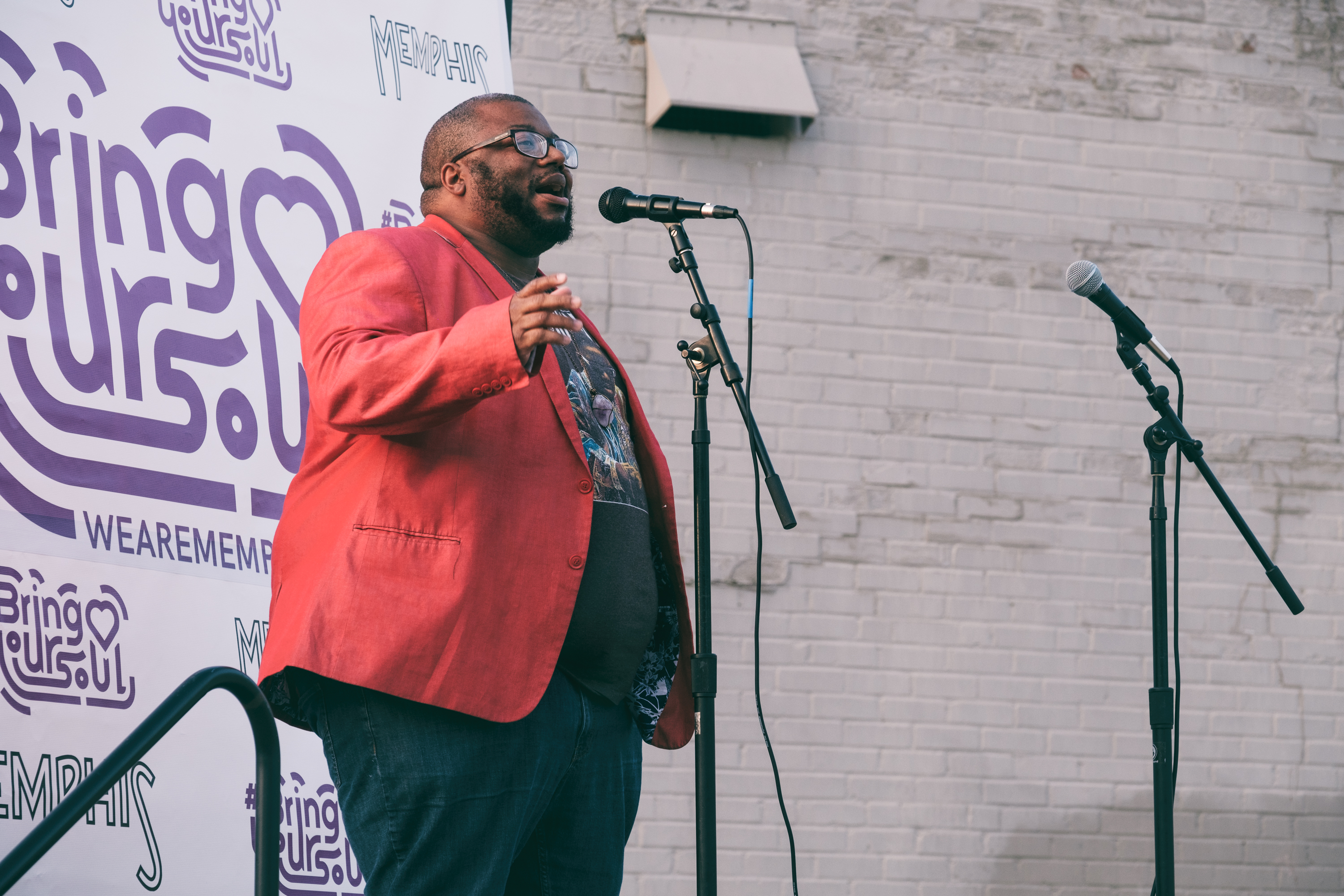 Man singing